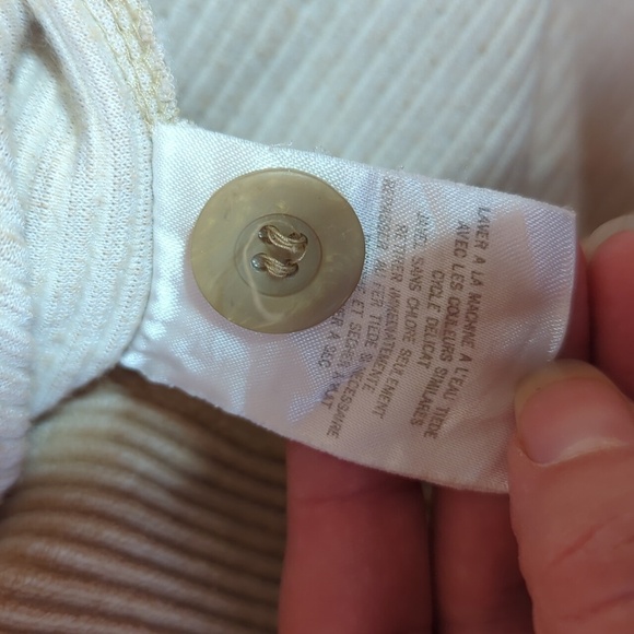 Vintage Liz Sport Corduroy Tan Jacket Shirt sz XL - Picture 7 of 8
